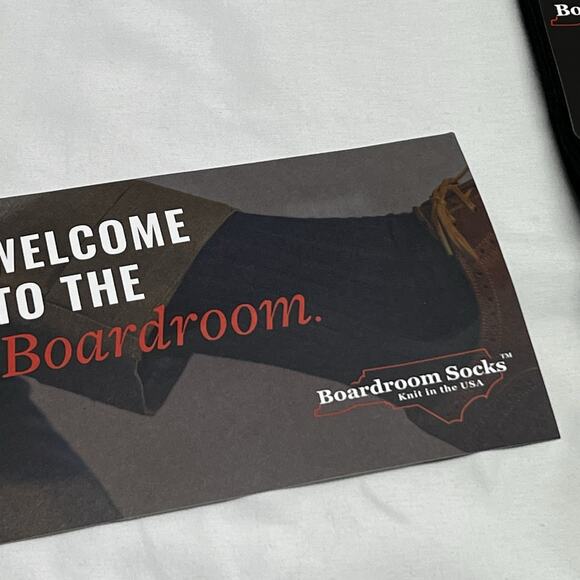 Boardroom Socks USA Black Mid Calf Merino Wool Blend Men’s Size 8-12 NWT - Picture 3 of 5